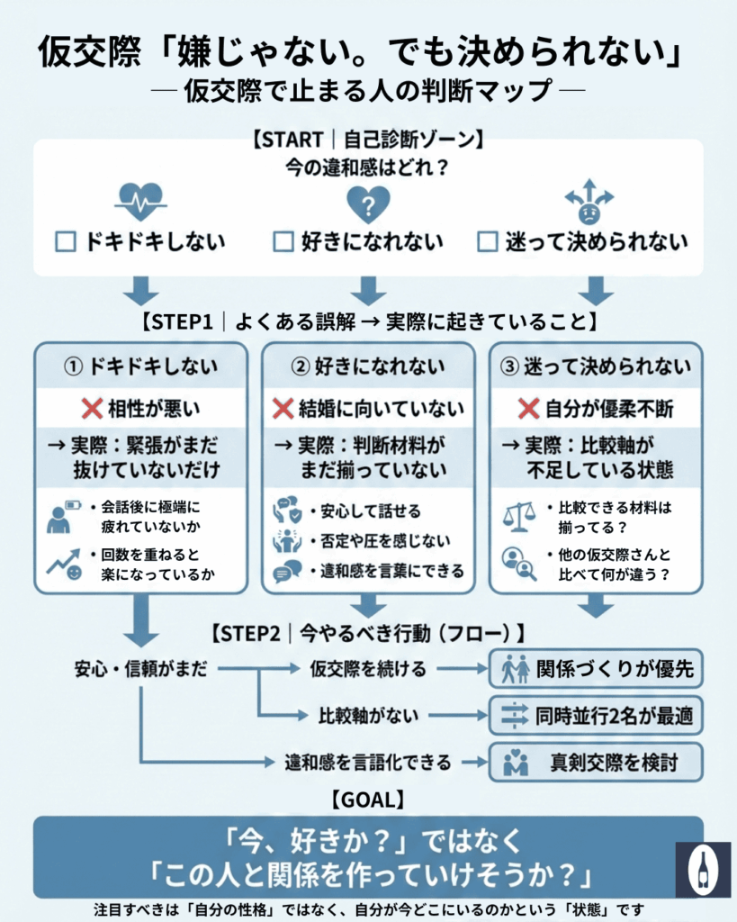 仮交際「嫌じゃない。でも決められない」 